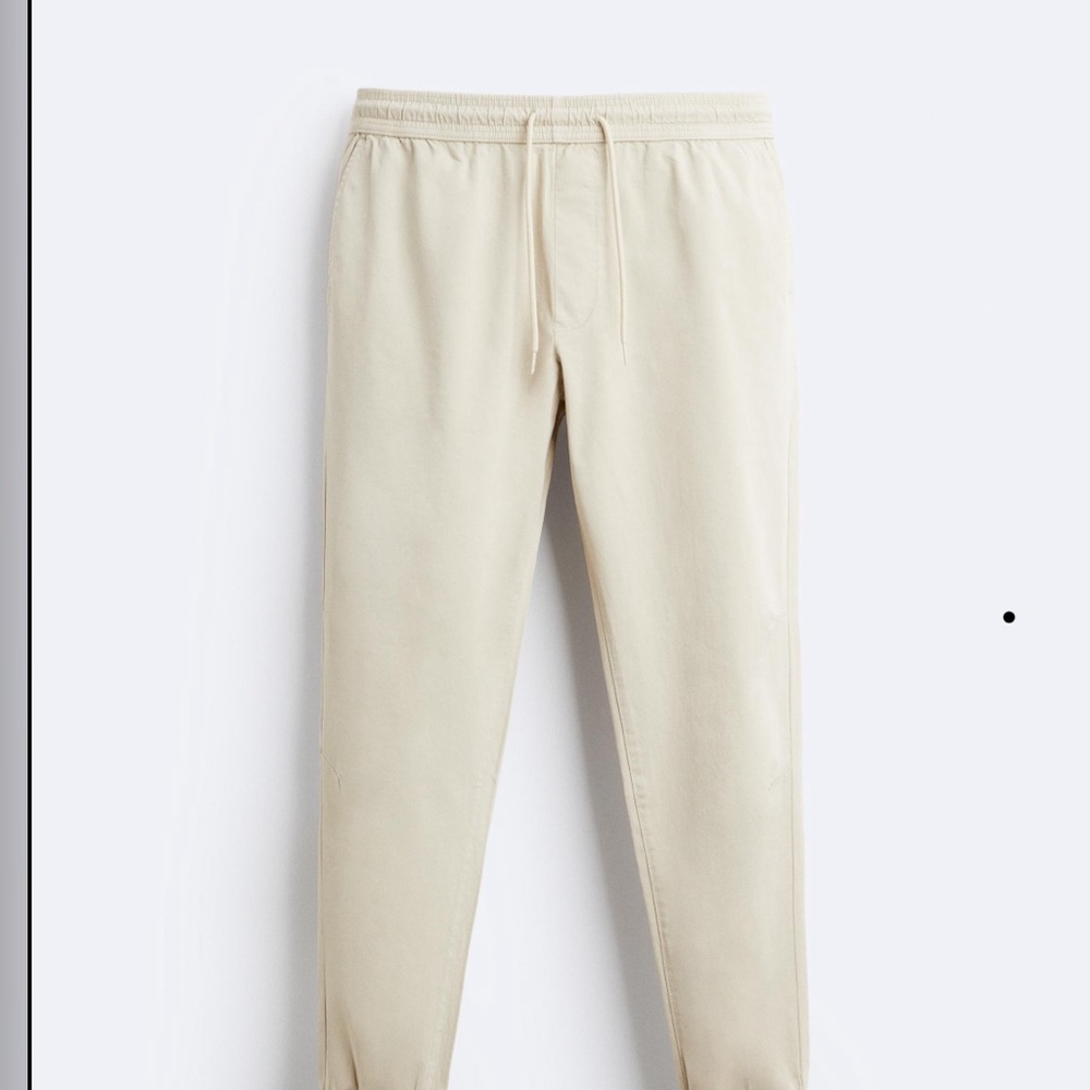 Zara JOGGER WAIST PANTS size L